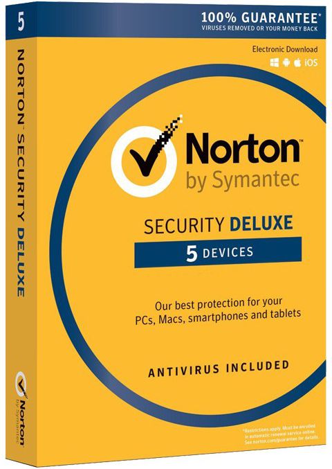 Norton Security Deluxe na 5 urządzeń na 12 miesięcy (21357600)