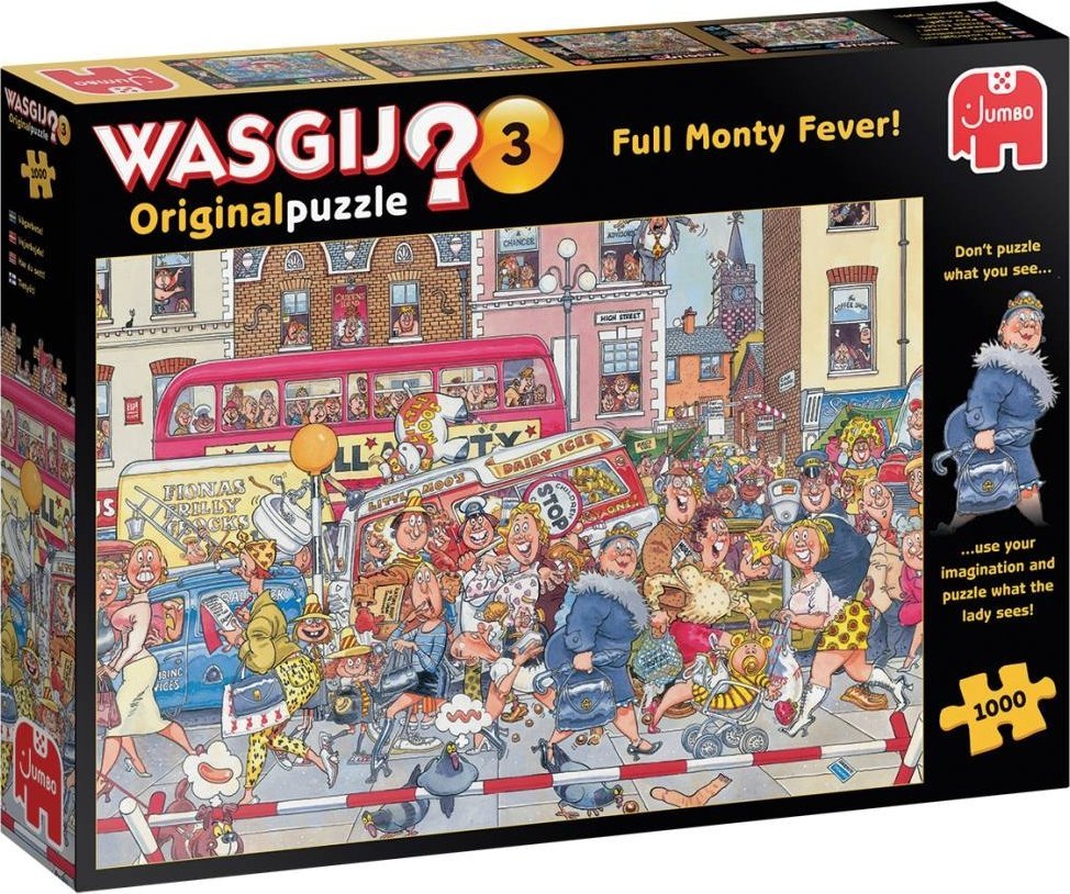 Jumbo Puzzle Wasgij Original 3 Full Monty Fever 1000 elementów (81923)