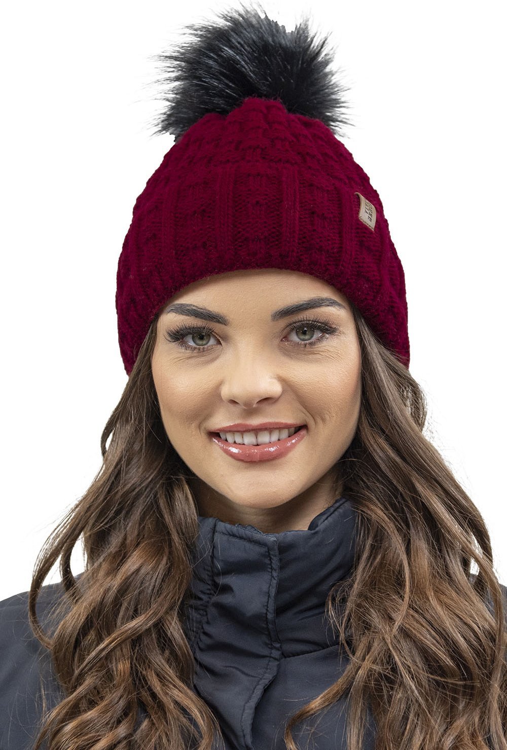 Vivisence Vivisence 7015 bordowy UNI Nakrycie głowy czapka