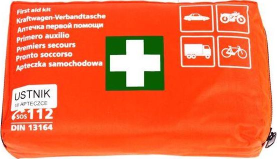 PK-MOT Apteczka samochodowa pierwszej pomocy z ustnikiem DIN 13164