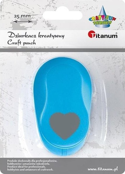 Titanium Dziurkacz z motywem 25mm serce