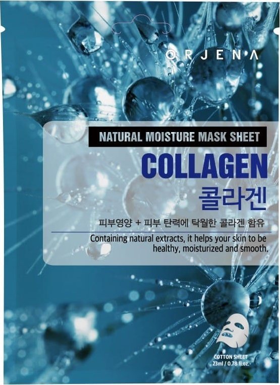ORJENA Mask Sheet Maska nawilżająca w płachcie - Collagen 23 ml