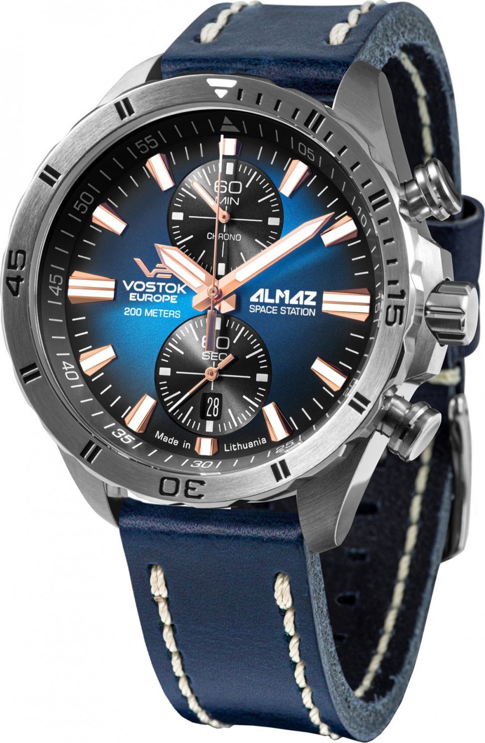 Zegarek Vostok Europe Zegarek męski Vostok Europe 6S11-320A675 niebieski