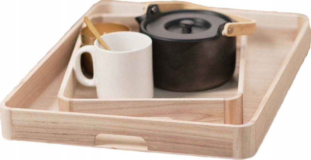 TODAY Taca drewniana Indies, 2 podstawki