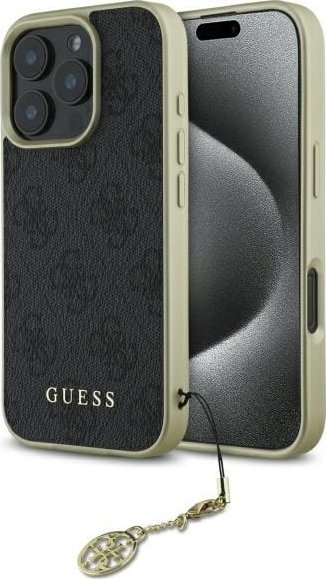 Guess Guess GUHCP16LGF4GGR iPhone 16 Pro 6.3" czarny/black hardcase 4G Charms Collection