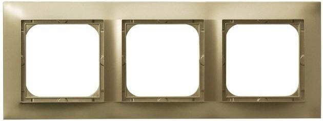 Ospel Ramka potrójna Impresja złoty metalik (R-3Y/28)