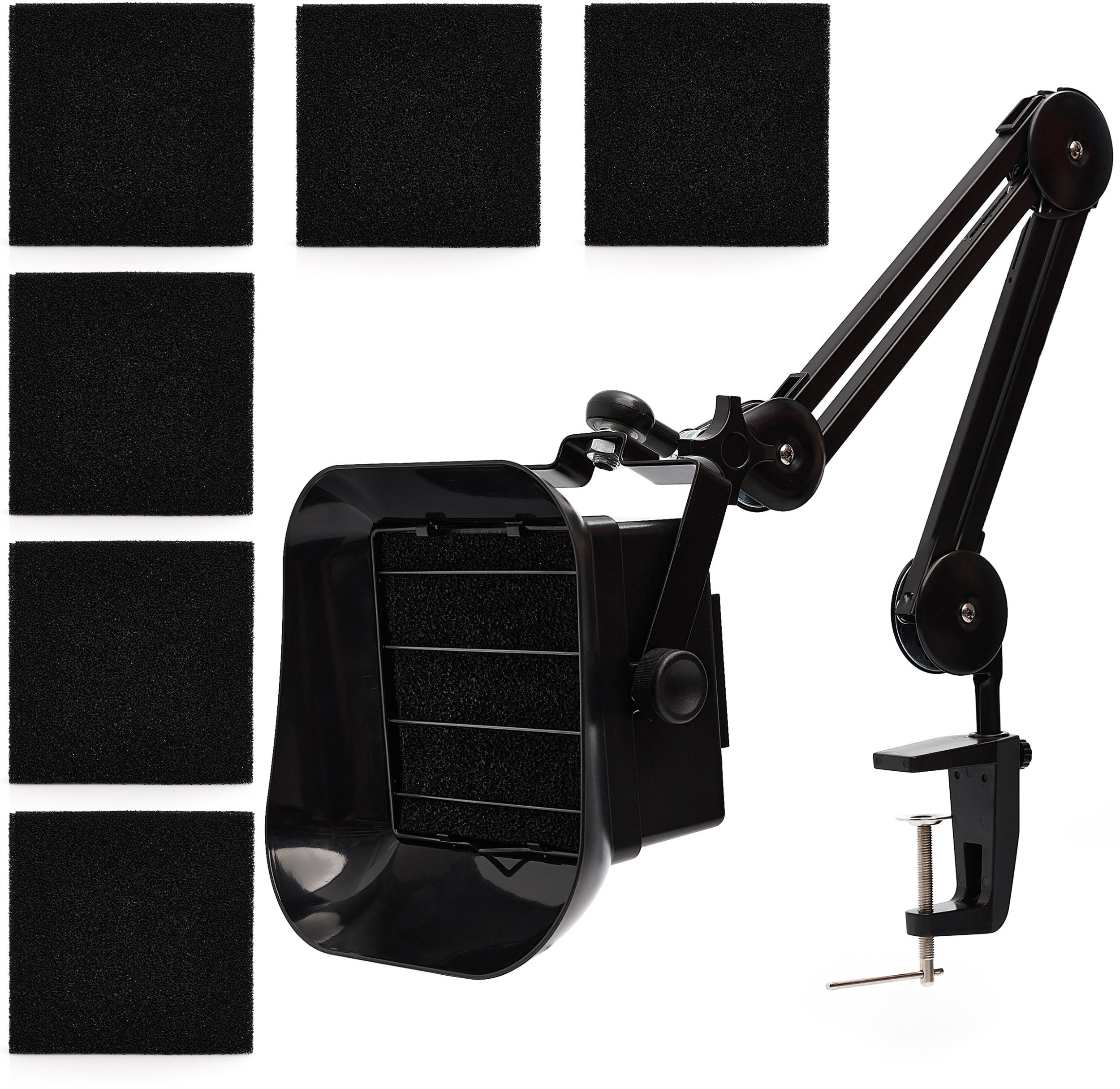 Pochłaniacz dymu oparów na wysięgniku z mocowaniem ZD-153A 6x Filtr Węglowy