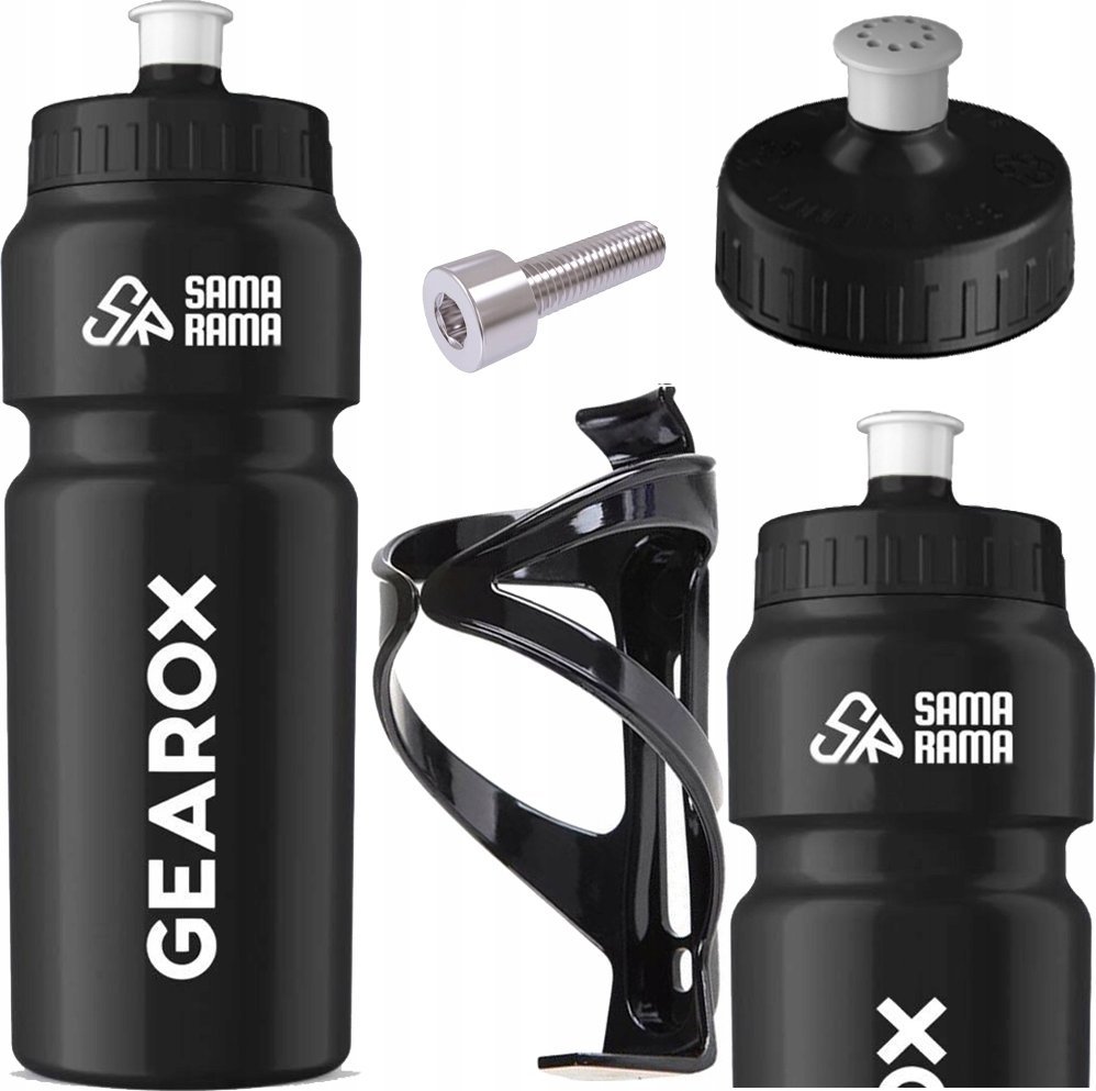 ZESTAW BIDON ROWER 750 ML + UCHWYT KOSZYK + ŚRUBY