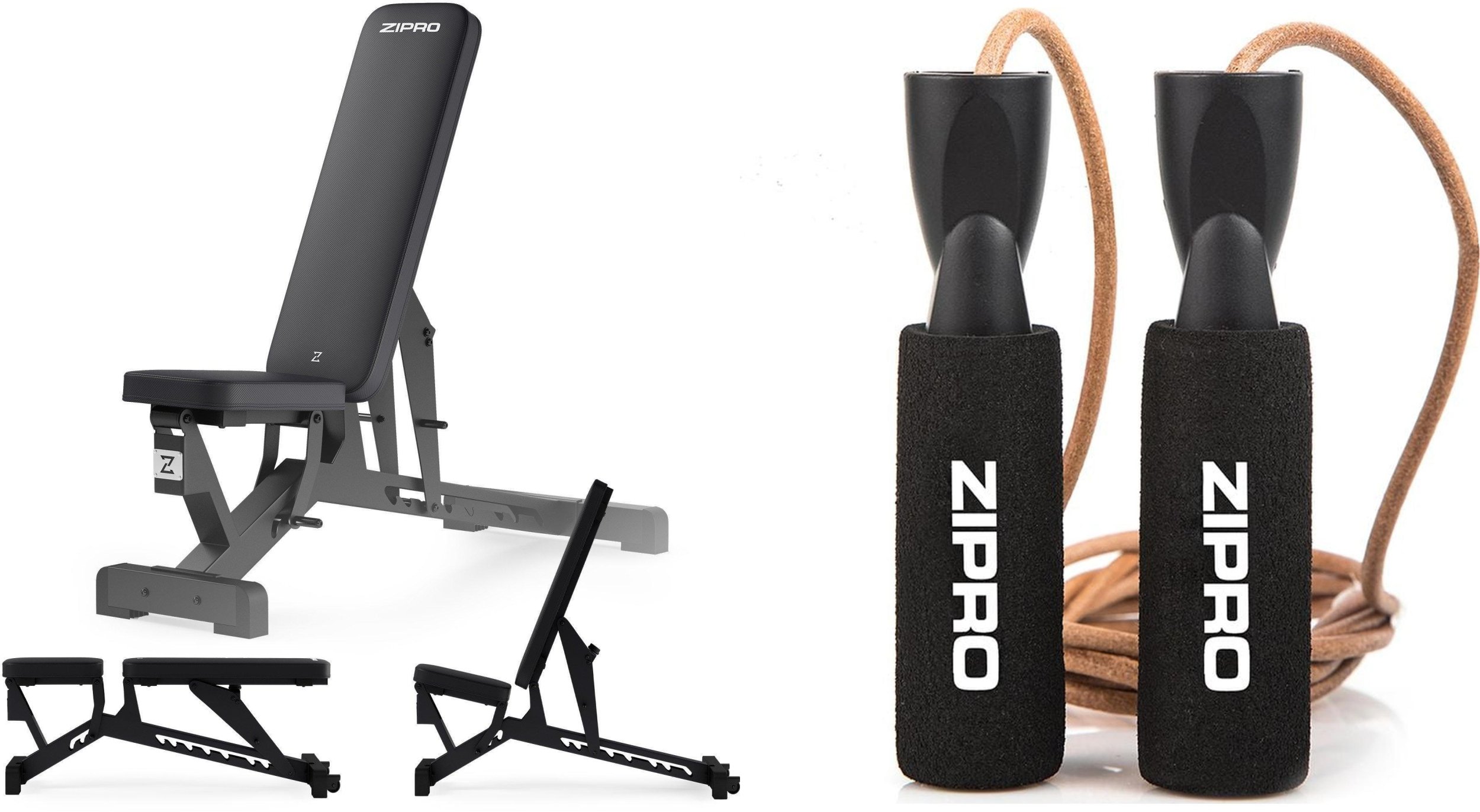 Zipro Ławka do ćwiczeń Zipro Pumpiron + Skakanka Zipro