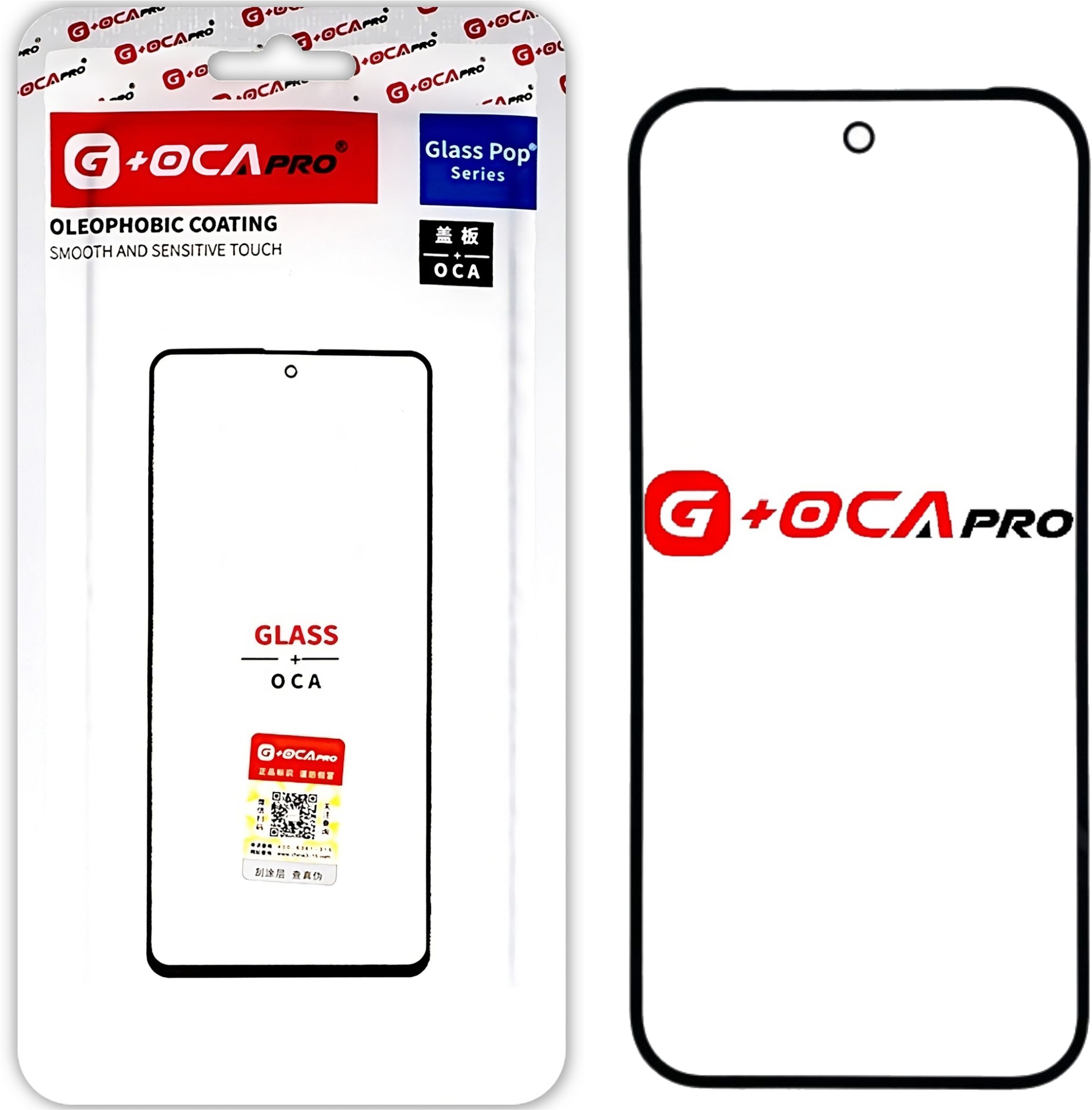 Szybka z Klejem OCA do Google Pixel 9 Refabrykacja Ekranu G+ OCA Pro