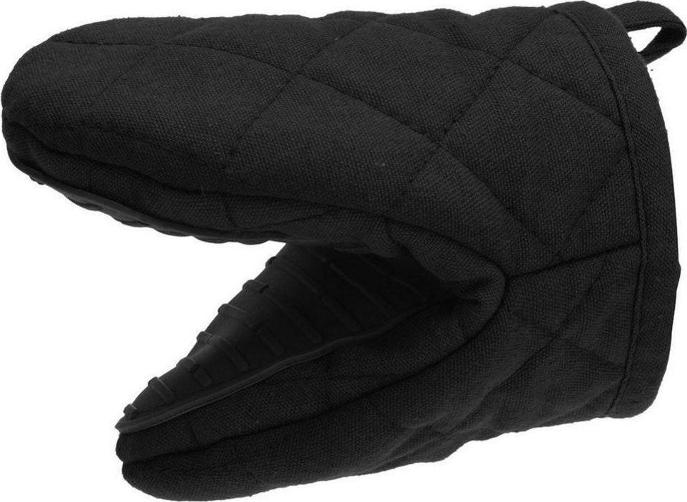 Orion Łapka rękawica kuchenna z silikonem i magnesem bawełniana (Czarna) uniwersalny