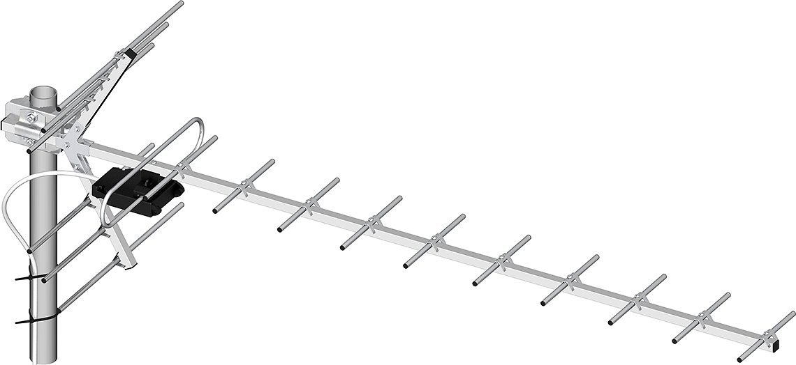 Antena RTV Libox Antena kier. 19-el.+symetryzator