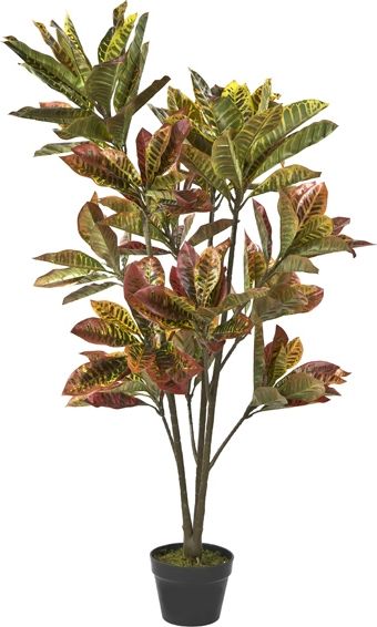 Witek Home Roślina doniczkowa Kroton 130cm (sztuczna)