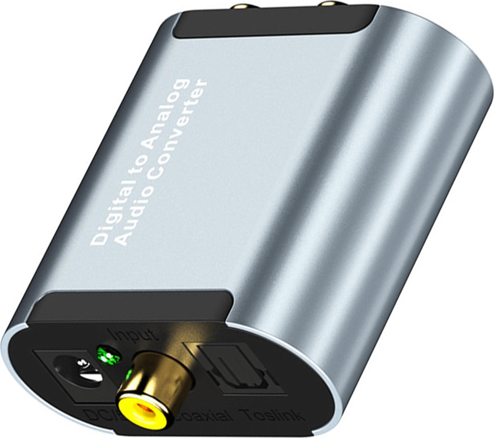 Adapter AV Reagle Toslink - RCA (Cinch) srebrny