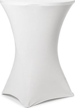 Pokrowiec na stół koktajlowy 80x110cm biały