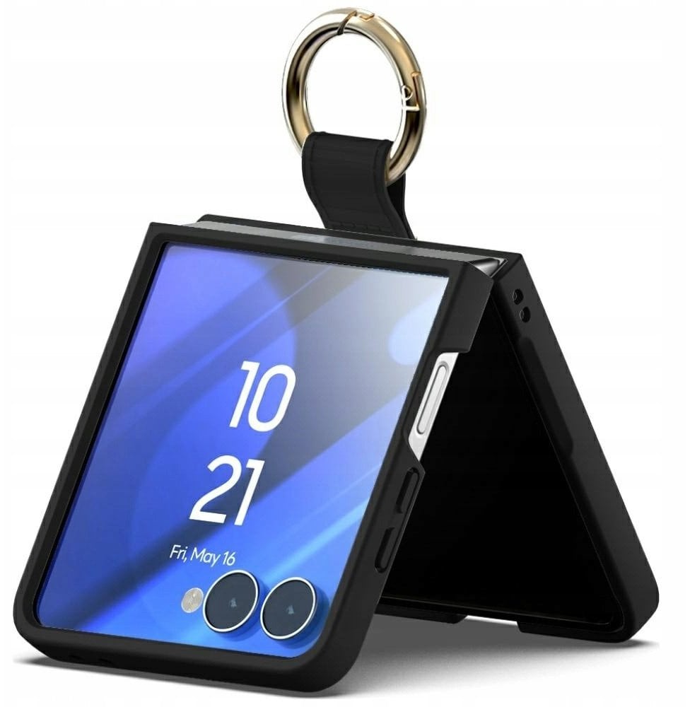 Etui Mercury Gold Ring do Samsung Galaxy Z Flip7 czarny