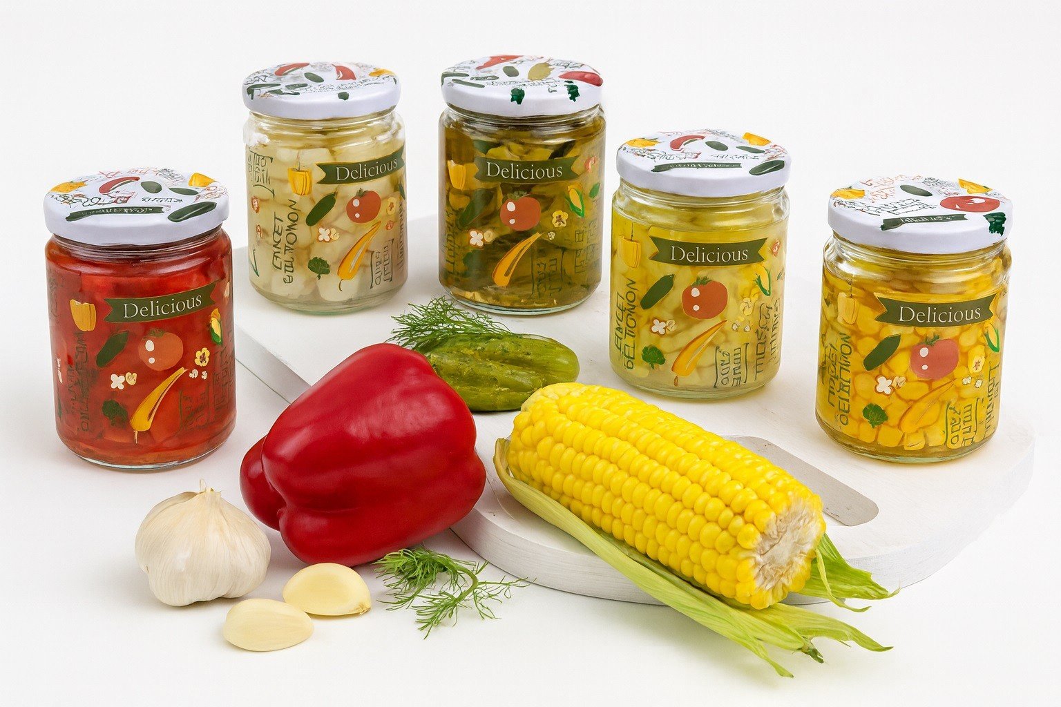 Komplet 6 słoików 650ml Shrink