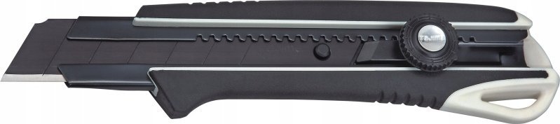 Tajima Sustiprintas gumuotas peilis laužomomis 25mm geležtėmis, fiksuojasi ratuko pagalba Tajima DORA Juodas blade