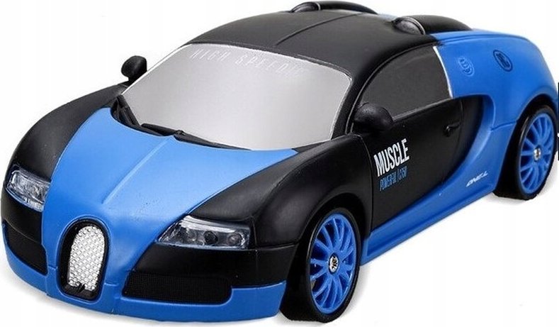 Samochód Do Driftu, Auto RC Drift 1:24 2,4 GHz 4WD CZARNO-NIEBIESKIE BUGATTI