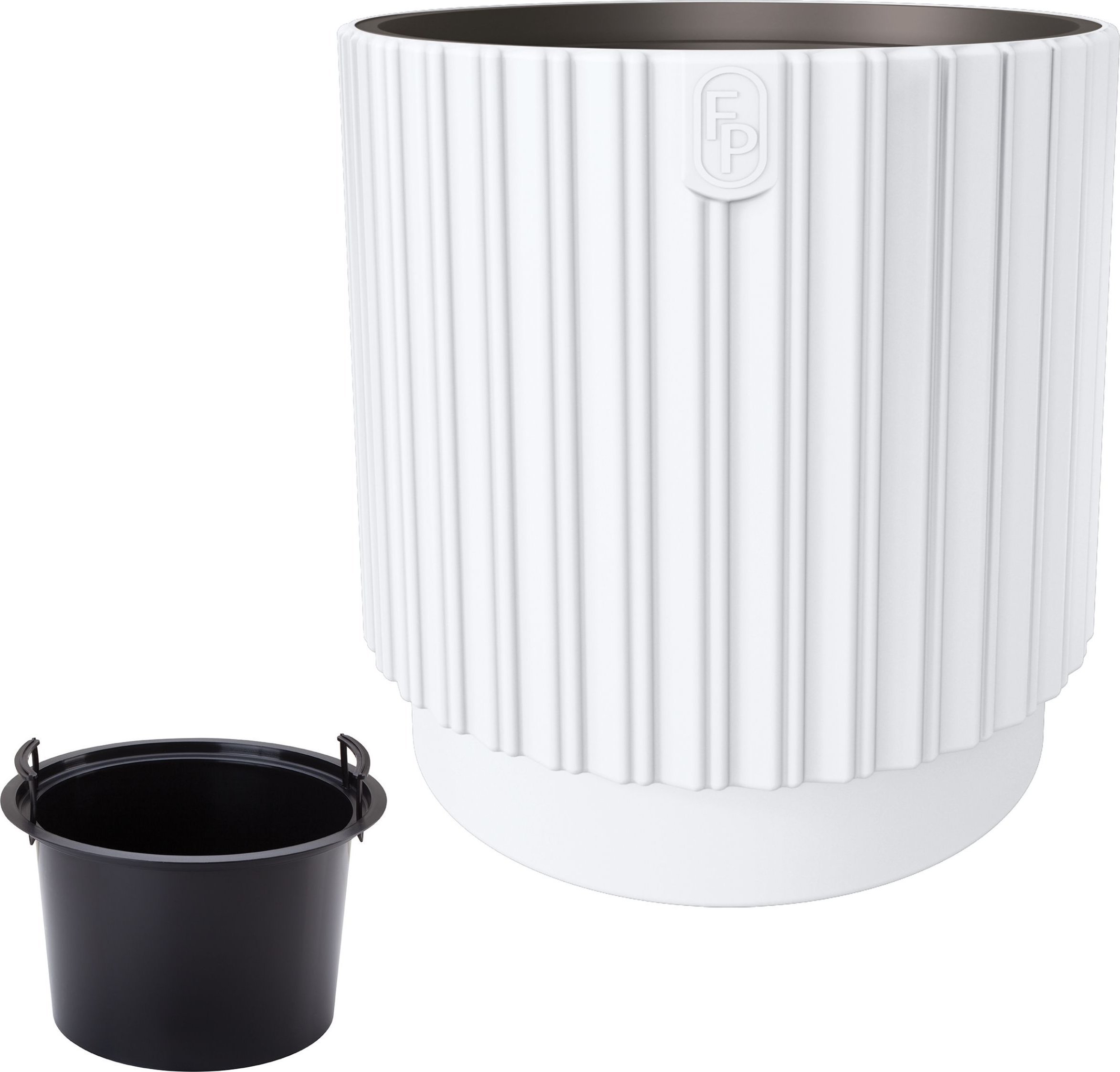 Form-Plastic Doniczka okrągła Mika Cyli 30 z wkładem Donica + wkład