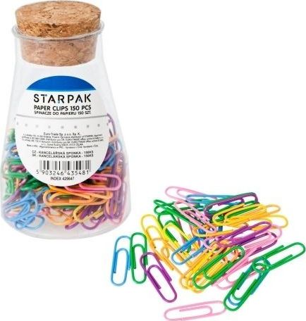 Starpak Spinacze kolorowe 150el