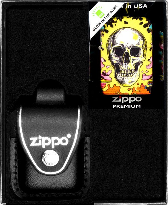 Zestaw ZIPPO Zapalniczka SKULL DESIGN 3 Prezentowy No3