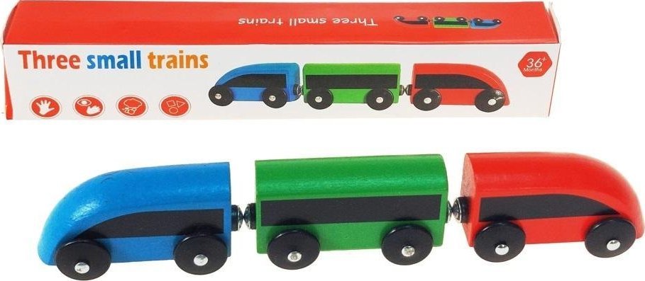 Pociąg drewniany 3 częściowy