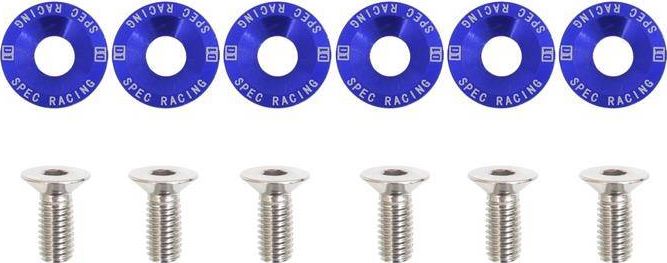 D1Spec_D Śrubki Fender washers D1 8mm Blue