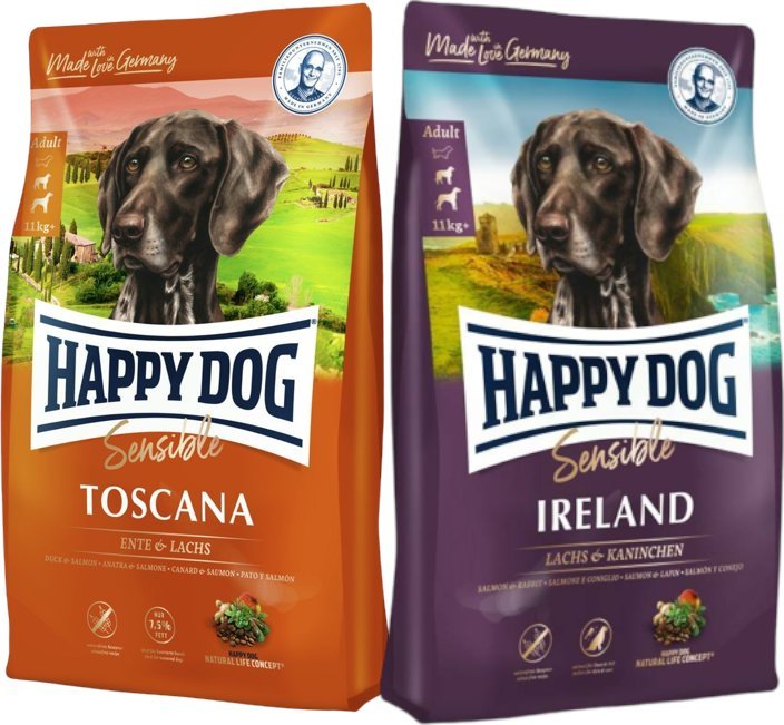 Happy Dog Happy Dog Supreme Toscana 12,5kg + Happy Dog Supreme Sensible Irland 12,5kg