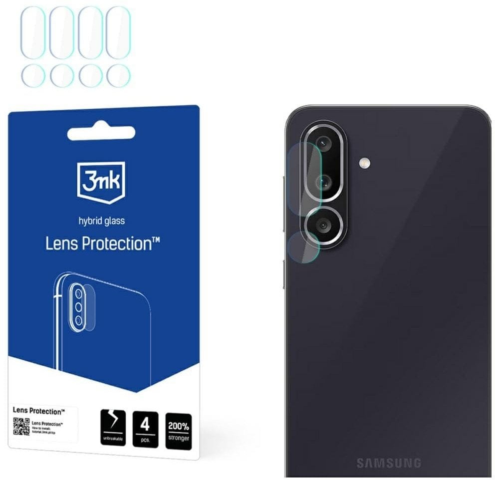 Ochrona na obiektyw aparatu 3MK Lens Protect do Samsung Galaxy M56 4szt