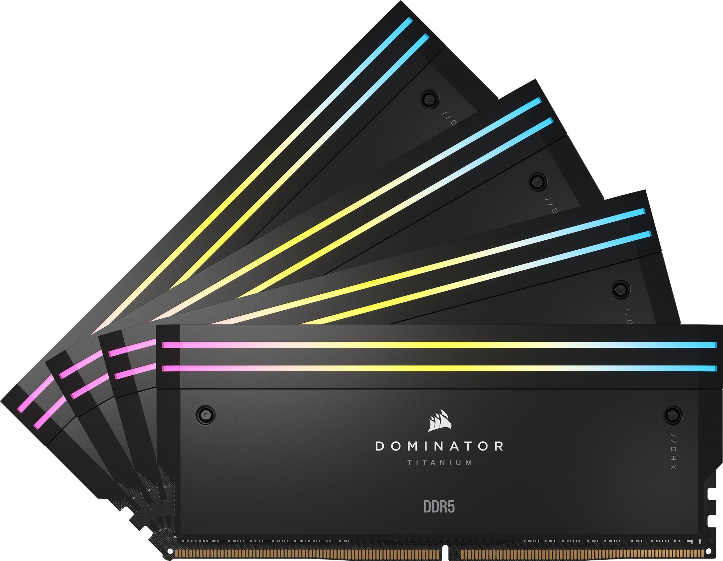 Pamięć Corsair Dominator Titanium RGB, DDR5, 64 GB, 6400MHz, CL32 (CMP64GX5M4B6400C32)