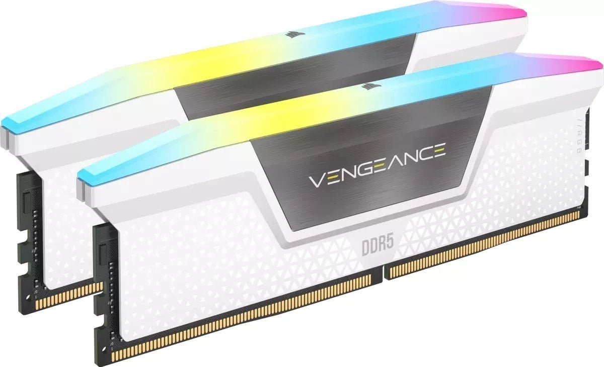 Pamięć Corsair Vengeance RGB, DDR5, 32 GB, 6000MHz, CL36 (CMH32GX5M2E6000Z36W)