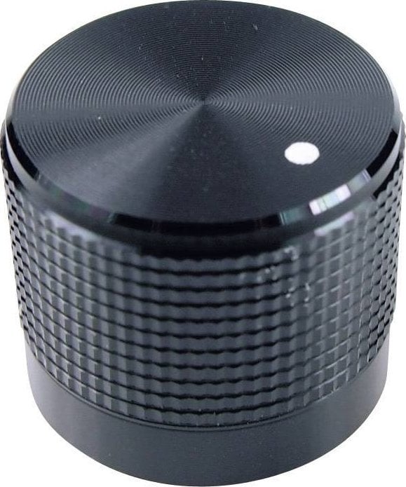 Cliff Cliff FC7225 Drejeknap med punkt Sort (Ø x H) 20 mm x 17 mm 1 stk