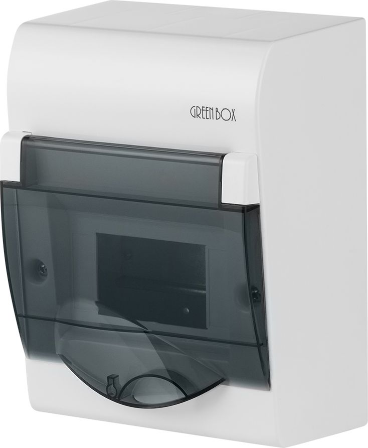 Elektro-Plast Rozdzielnica modułowa 1 x 6 natynkowa GREEN BOX RN drzwi transparentne dymne N+PE IP40 (2351-01)