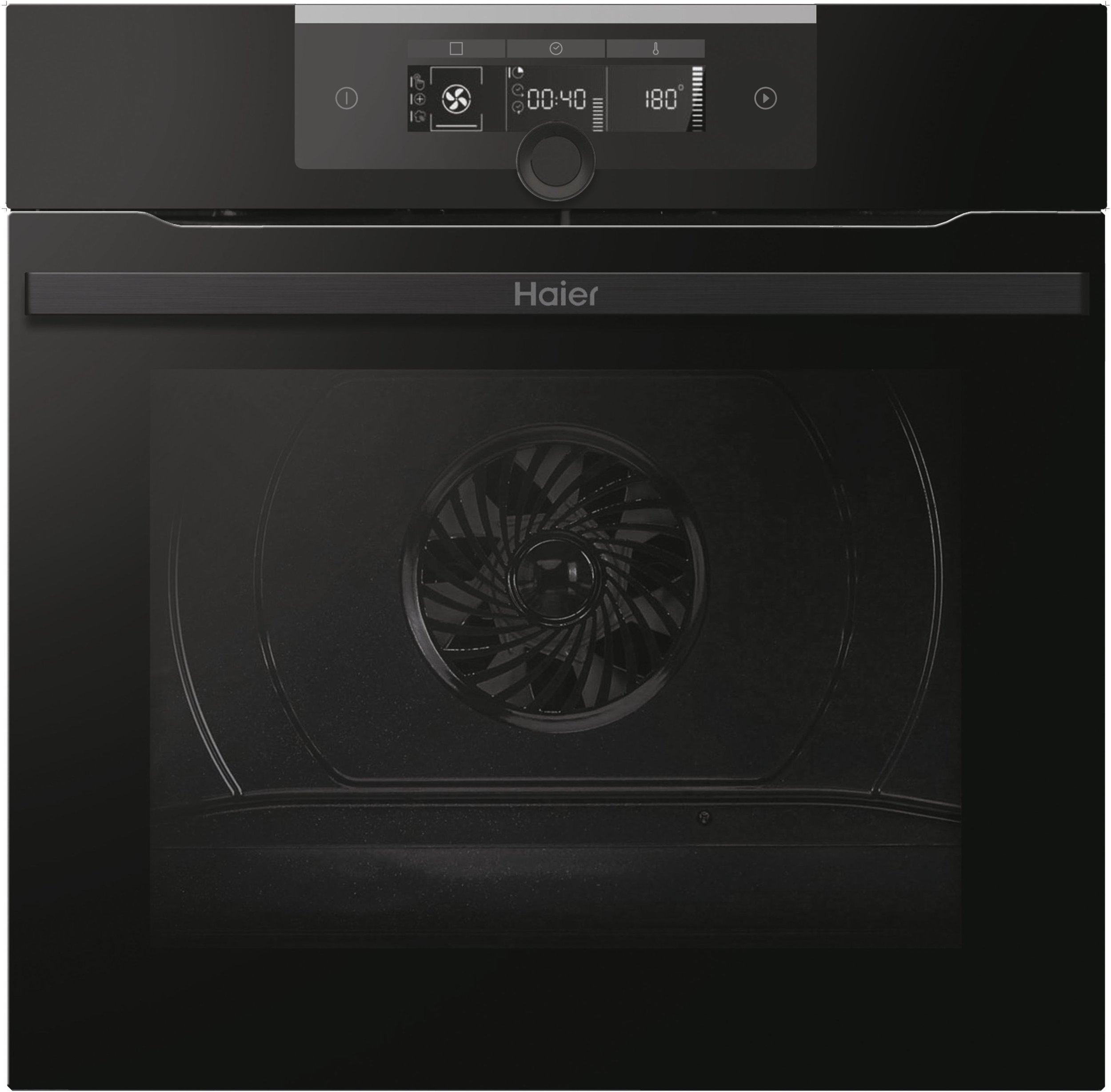 Piekarnik Haier Oven HWO60SM2F3BH 70 L Electric Hydrolytic Electronic Height 59.5 cm Width 59.5 cm Black