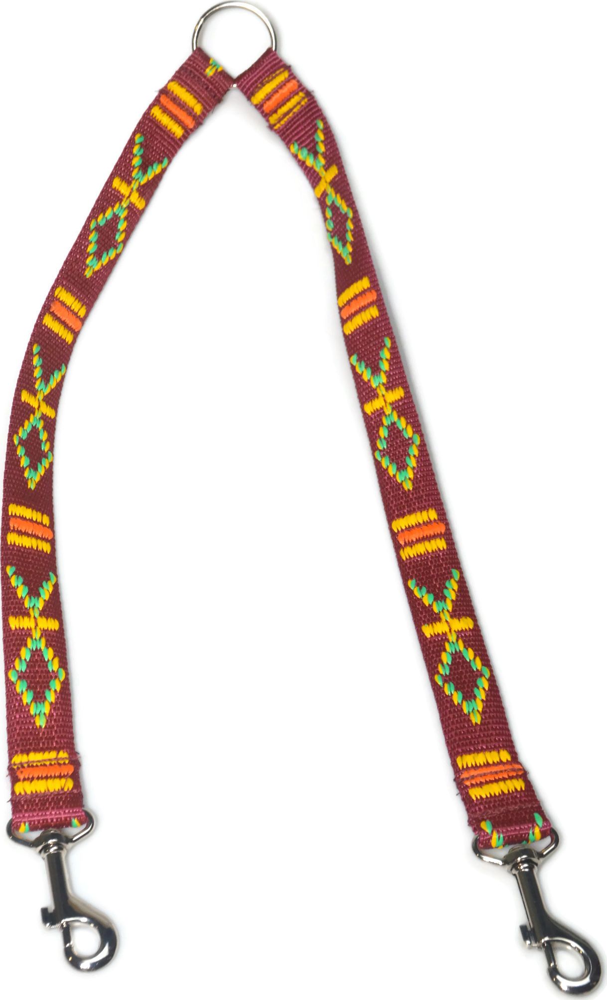 Alizoo Dwójnik, rozdzielacz smyczy dla dużych psów Indiański 25mm - ALIZOO