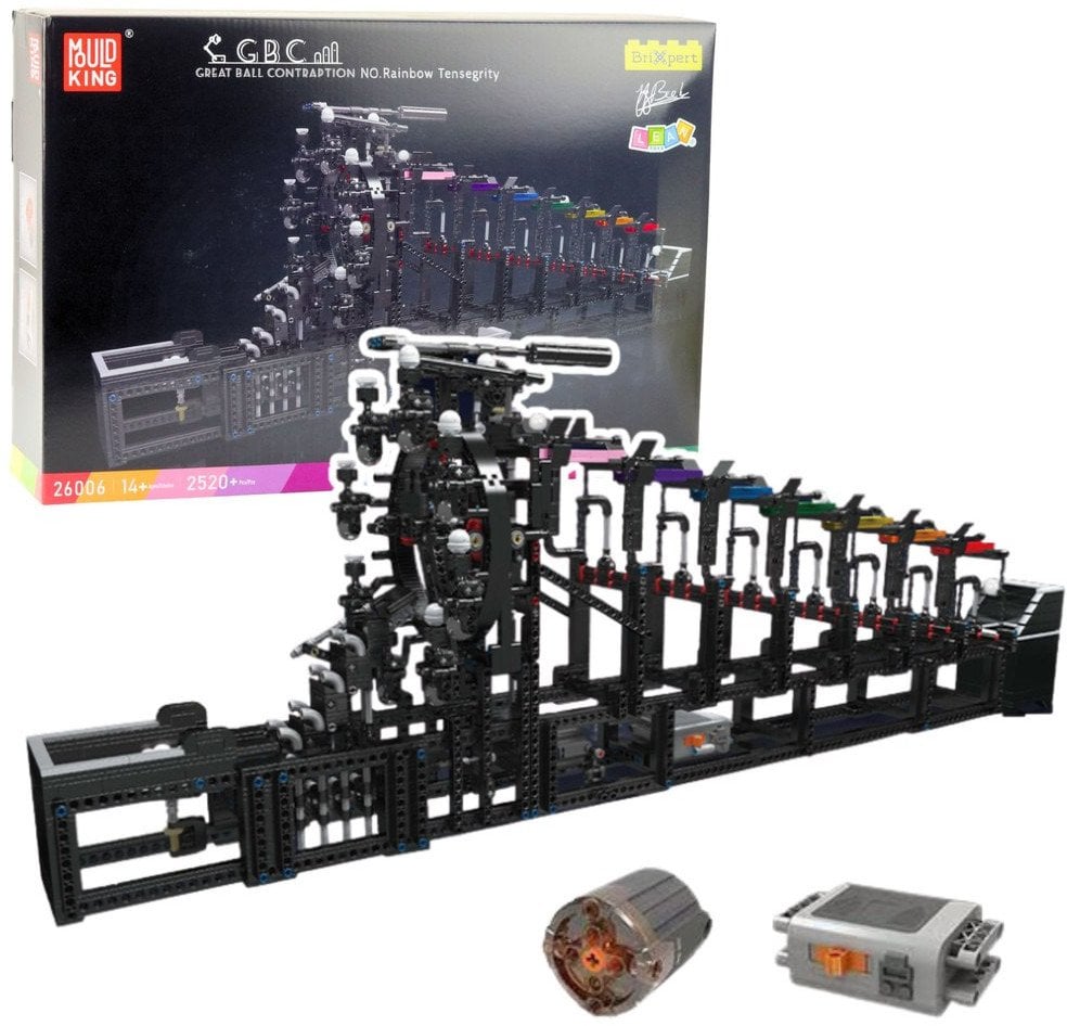 Klocki Konstrukcyjne Tor Na Kulki Z Silnikiem Elektrycznym 2520 el.