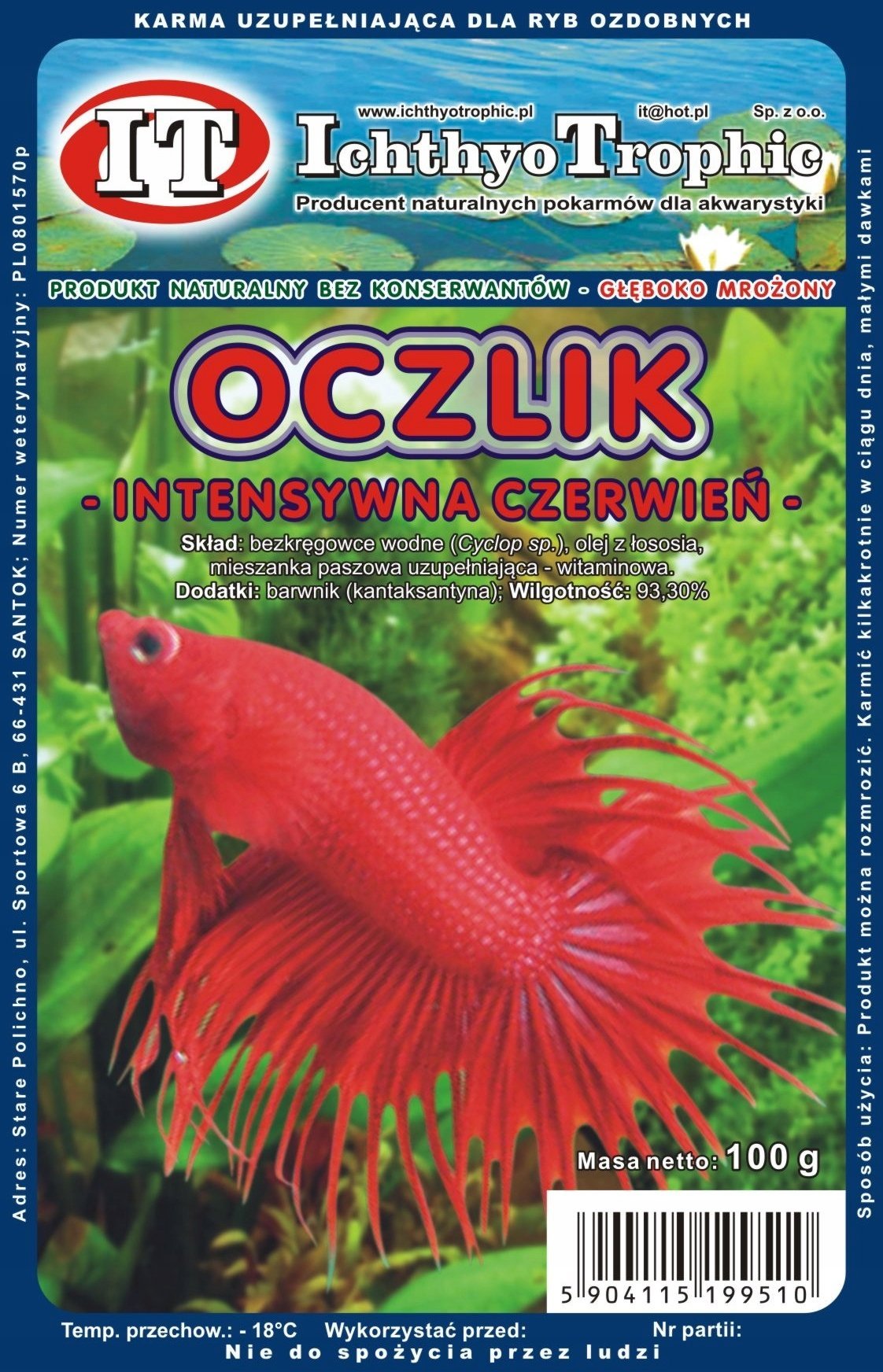 MROŻONKA OCZLIK/CYCLOP INTENSYWNA CZERWIEŃ 100G
