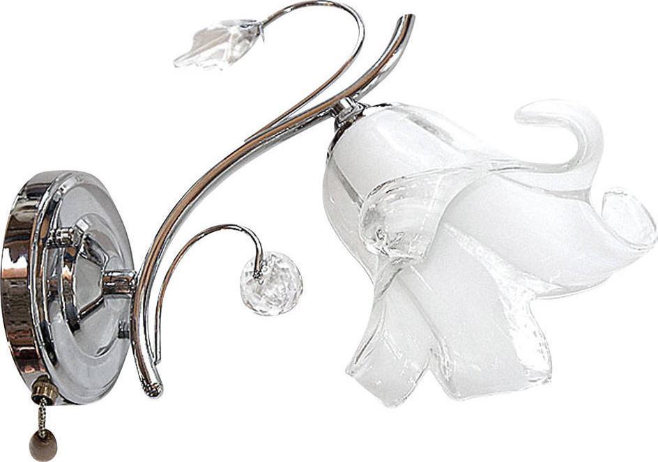 Kinkiet VEN Kinkiet LAMPA ścienna VEN K-3691/1 CHROM szklana OPRAWA crystal glamour kryształki chrom