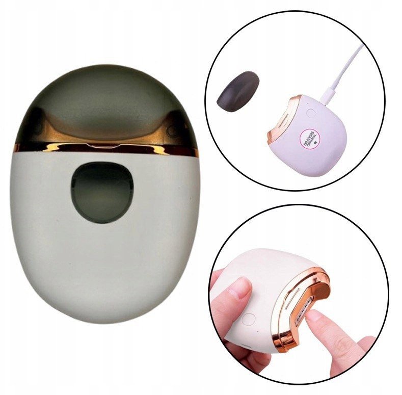 Elektryczna obcinaczka do paznokci - USB-C akumulatorowy zestaw do manicure