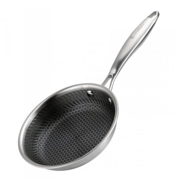 Patelnia Elitehoff PATELNIA stalowa 18cm z powłoką plaster miodu E-7544