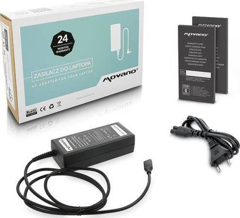 Zasilacz do laptopa Movano 65 W, USB-C, 3.2 A, 20 V (ZZ/USBC65WB)