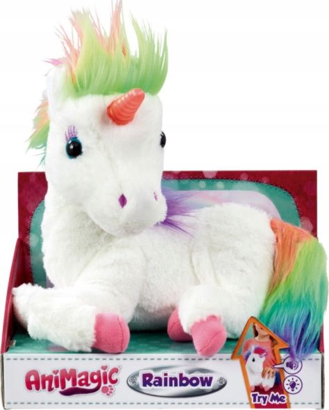 Goliath Maskotka Animagic Rainbow My Glowing Unicorn biały (256301)