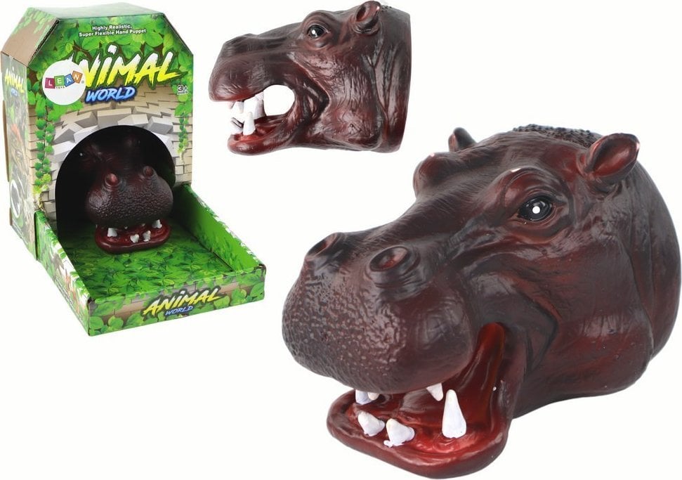 LeanToys Pacynka na Rękę Hipopotam Zwierzątko