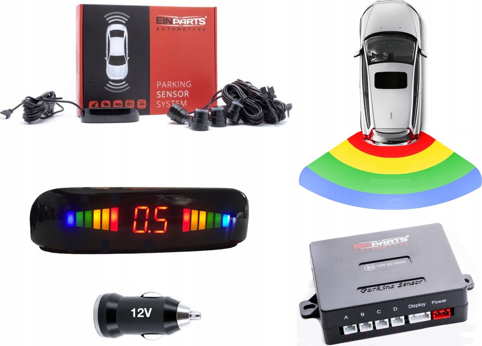 Einparts Czujniki Parkowania Einparts EPP5400N 16mm czarne