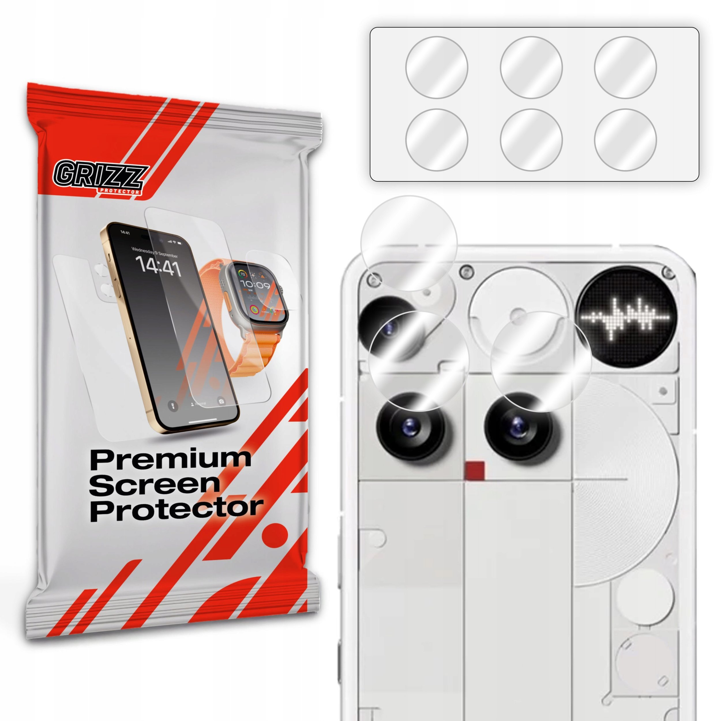 Szkło na aparat GrizzGlass HybridGlass Camera do Nothing Phone (3)