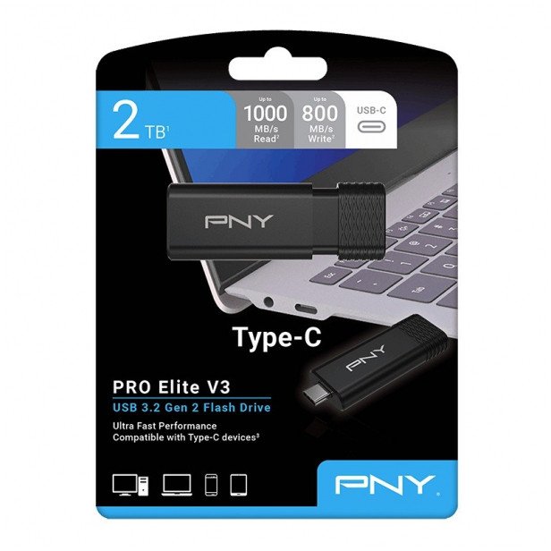 pny Pendrive 2TB ProElite V3 USB-C 3.2