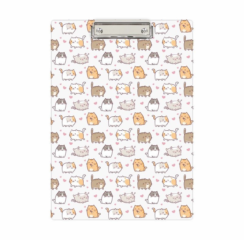 Deska z klipem clipboard podkładka do pisania PVC A4 kotki Kittens BIURFOL