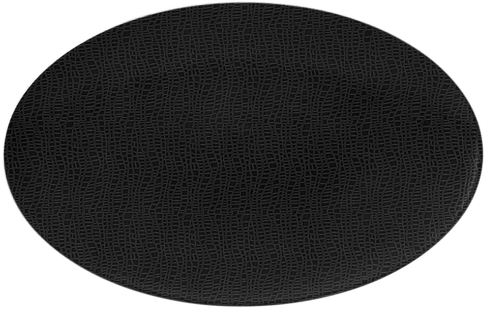 Półmisek owalny 4026 cm czarny porcelana Glamorous Black Seltmann