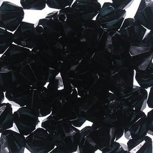 kufer-pasmanteria.pl Korale Akrylowe Diamentowe 8mm (30szt) Czarny